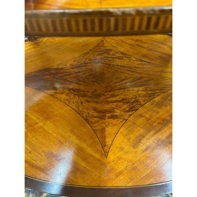 Antique Two Tier Edwardian Style Butler's Table For Sale - Image 4 of 12