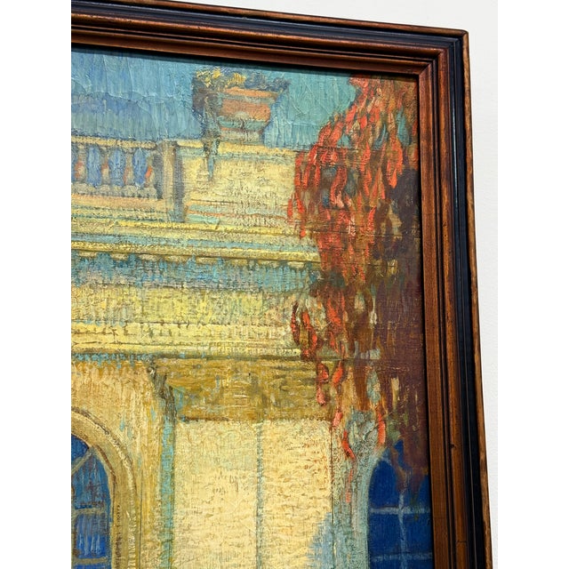 Signed Original Ettore Caser (1880-1944) Early 20th Century Oil Painting Rare For Sale - Image 10 of 12