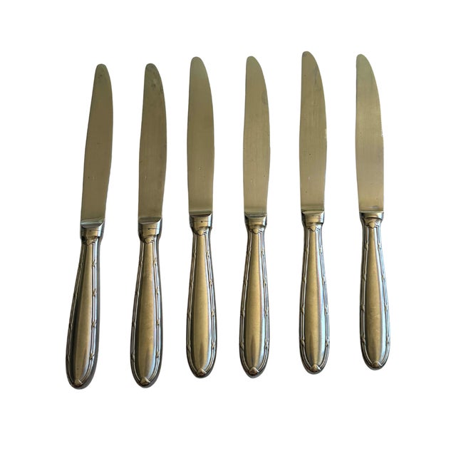 Silver Mid-Century French Bistro Style Cutlery Service in Stainless Steel, 1950s, Set of 18 For Sale - Image 8 of 10