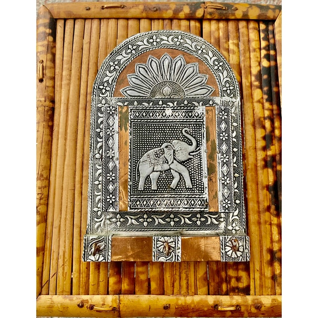 Where did you put your keys??? If you add a vintage tin and copper wall pocket with three key hooks by the door - problem...