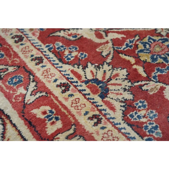 Vintage Sarouk Rug 10'2'' X 12'10'' For Sale - Image 9 of 12