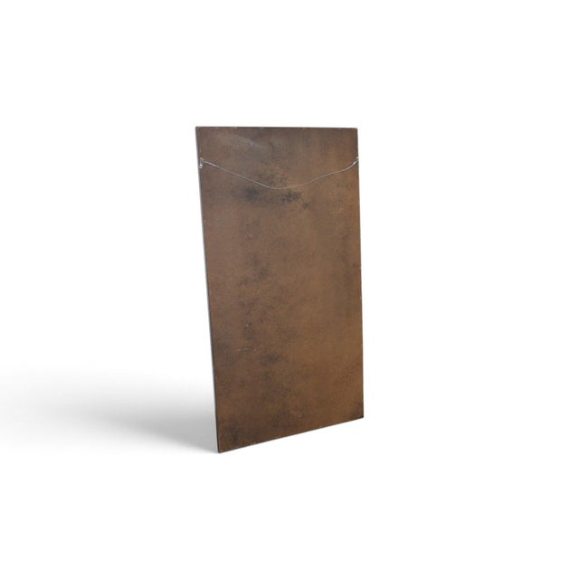 Mid-Century Modern John Kapel Tall Walnut Framed Wall Mirror For Sale - Image 3 of 4