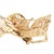 Contemporary 1990s 14k Yellow Gold Entremblant Butterfly Brooch With Diamonds & Gemstone Accents For Sale - Image 3 of 6