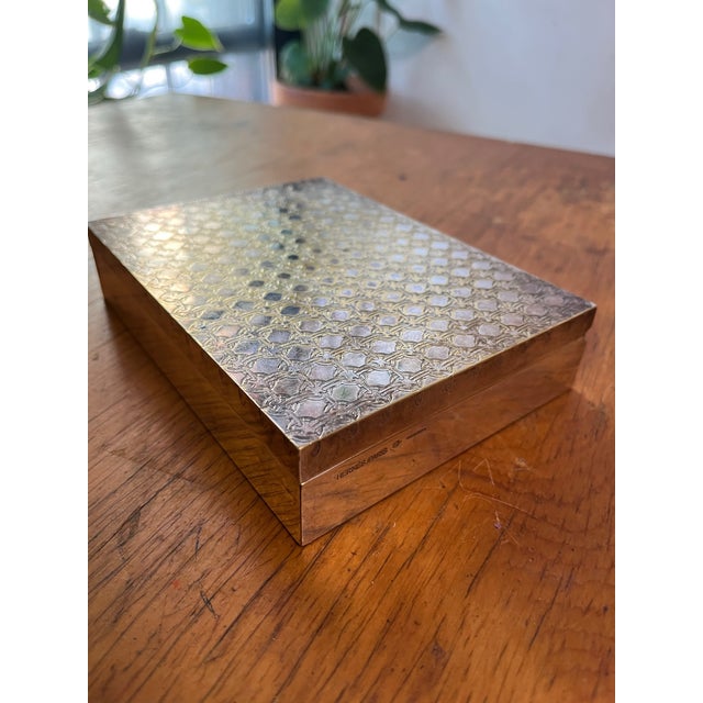 Hermès Rare Art Deco Luxury Hermes Paris Silver Box Made in France - Needs Repair For Sale - Image 4 of 12
