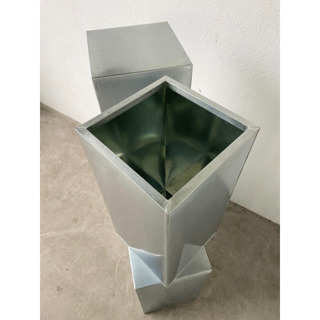 Vintage Stainless Steel Bases, 1980s, Set of 5 For Sale - Image 18 of 18