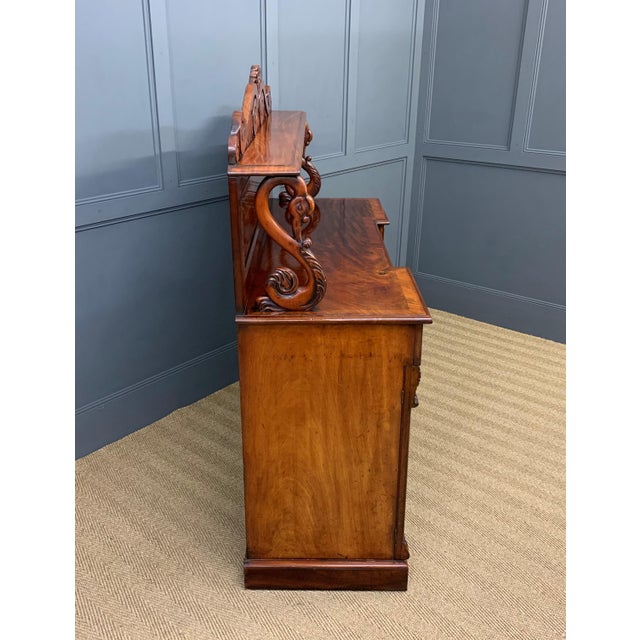 Wood Early 19th Century Flame Mahogany Bookcase For Sale - Image 7 of 18