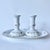 Vintage German Winterling Porcelain Shabbat Candlesticks With Matching Tray, Set of 3 For Sale - Image 11 of 12
