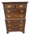Late 20th Century Stickley Georgian Chippendale Style Solid Mahogany -Drawer Highboy Dresser For Sale
