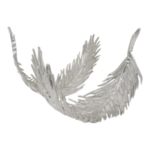 Arthur Court Aluminum Palm Frond Tray Centerpiece, Set of 2, 1977