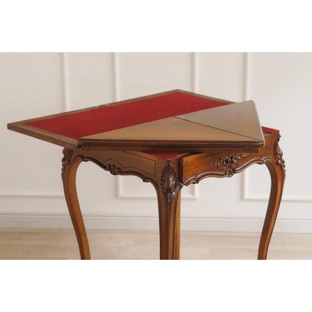 Antique Louis XV Oak Game Table, 1890 For Sale - Image 3 of 18