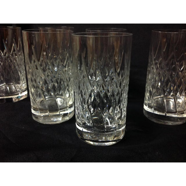 1990s Rogaska Crystal Stacatto Highball Tumblers- Set of 6 For Sale - Image 4 of 13