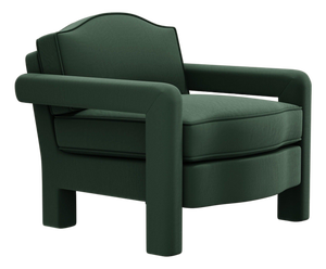 Olive Linen Elio Lounge Chair by Ceraudo