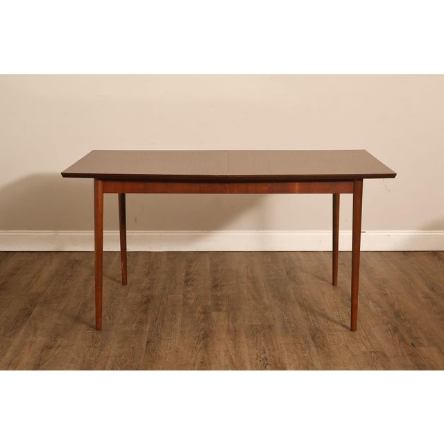 Mid Century Modern Walnut Expandable Dining Table For Sale - Image 16 of 18