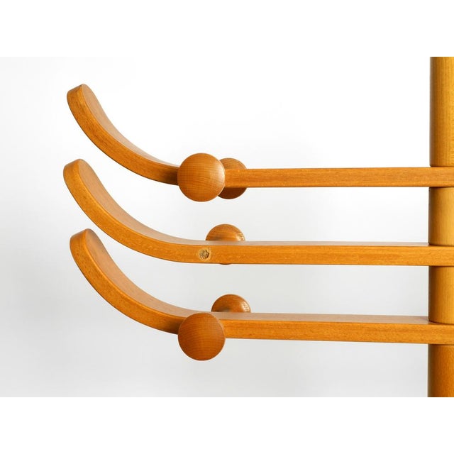 Brown Large Beechwood Coat Rack by Aksel Kjersgaard for Odder Mobler, Denmark, 1960s For Sale - Image 8 of 18