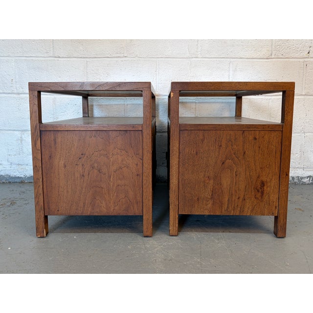 Mid 20th Century Mid 20th Century Cane and Glass Top End Tables For Sale - Image 5 of 10