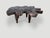 Andrianna Shamaris Cerused Teak Wood Single Charred Organic Coffee Table For Sale - Image 4 of 6