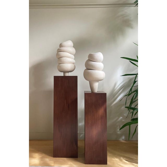 Ceramic Modder Letting Go for Now Ceramic Sculpture by Françoise Jeffrey For Sale - Image 7 of 8