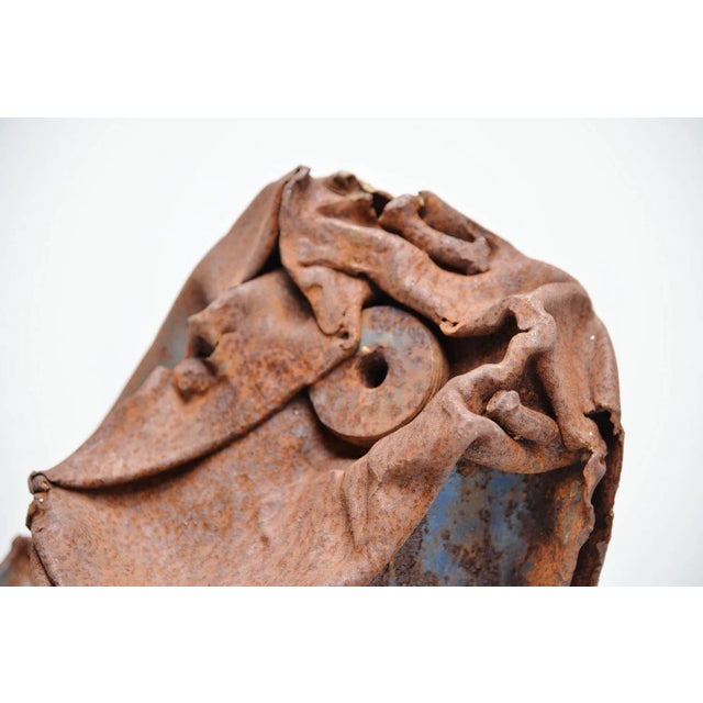 Very nice iron sculpture designed by Theo Niermeijer (1940-2005) Amsterdam, 1970. This large and heavy sculpture is made...