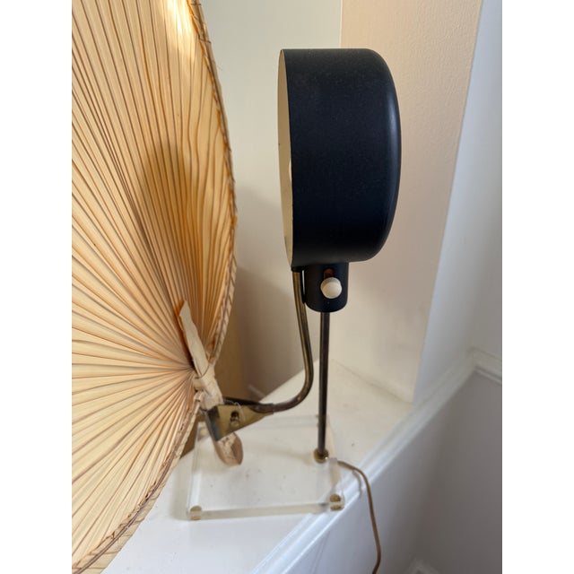 Ingo Maurer Attrib ''Uchiwa'' Bamboo Table Lamp For Sale - Image 10 of 12