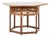 Asian Bamboo Fretwork Hexagonal Table With Removable Lacquered Top For Sale