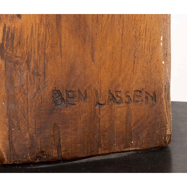 Ben Lassen Mother and Child Carved Wood Sculpture For Sale - Image 11 of 11