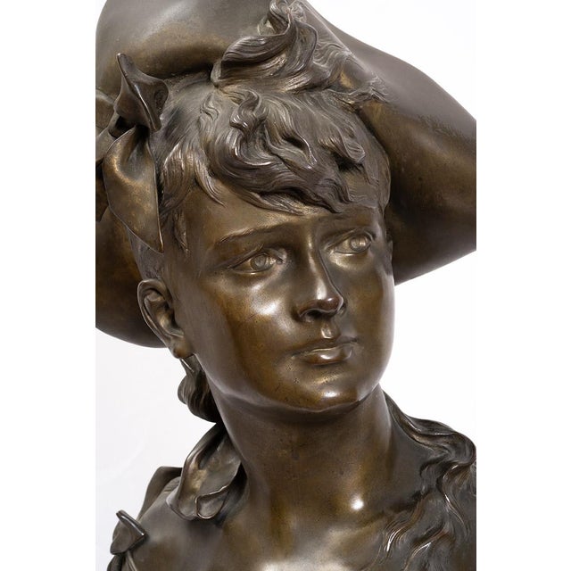 Antique 19th Century Bronze Sculpture Depicting an Allegory of Beauty from A. Nelson, France For Sale - Image 3 of 8