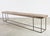 Monumental Reclaimed Wood Plank Top Iron Console 13.5 Ft For Sale - Image 10 of 18