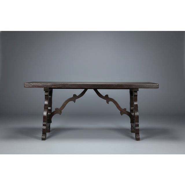 Fratino Table in Chestnut, 1950s For Sale - Image 9 of 11