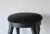 Black Chairmaster of Ny Black on Black Padded Seat Cabriole Leg Stool Vintage Late 20th Century For Sale - Image 8 of 15