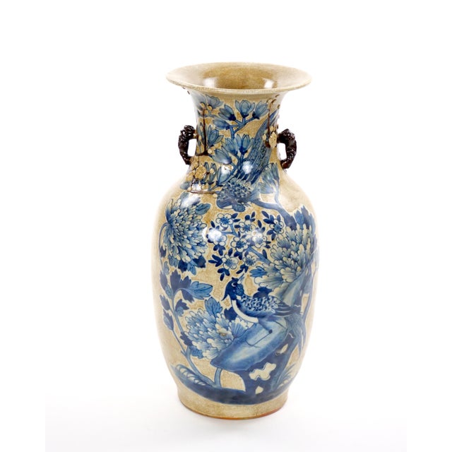 Mid-20th Century Chinese Porcelain Vase With Phoenix and Floral Motifs For Sale - Image 11 of 11