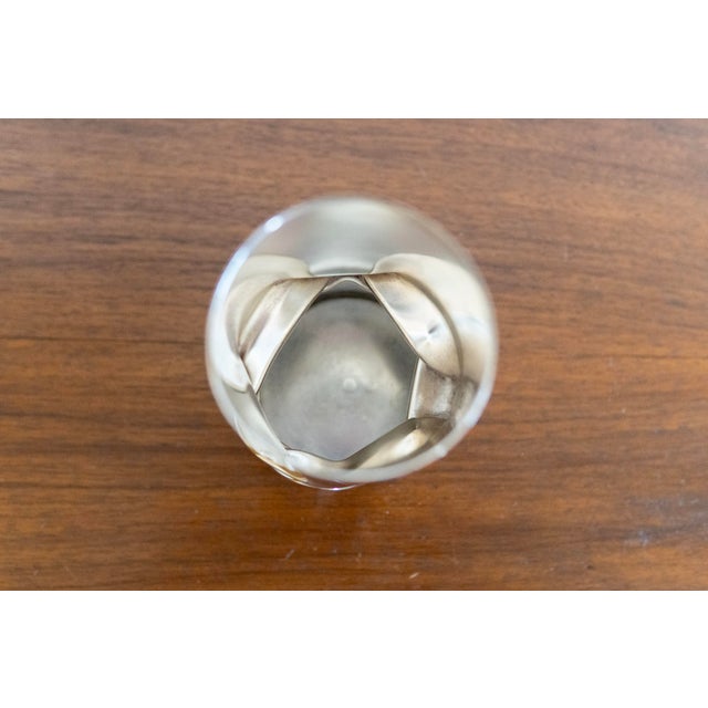 Late 20th Century Christofle French Modern Sculptural Silver-Plated Vase For Sale - Image 5 of 8
