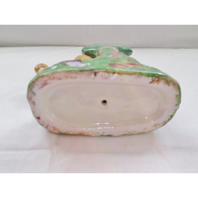 Early 19th Century Antique Staffordshire Pottery Lioness Cat With Baby Figurine For Sale - Image 5 of 8