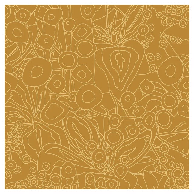 72 Kō Geishi Hange Shouzu Gold Panel by Ginette Caron and Masami Moriyama for Midsummer-Milano For Sale