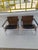 Pair of original marked Chrome and Leather Side Chairs by Charles Pollock for Knoll. Retain early Knoll label on bottom....