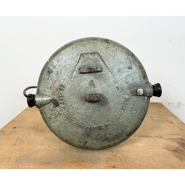 Industrial Cast Iron Cage Pendant Light, 1960s For Sale - Image 9 of 14