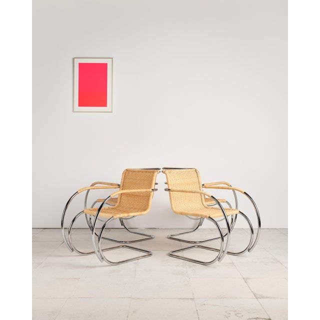 MR 20 Chairs in Turbular Steel by Mies Van Der Rohe for Thonet, Set of 4 For Sale - Image 11 of 18