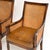 Wood Antique Regency Mahogany and Leather Cane Back Armchairs, 1930s, Set of 2 For Sale - Image 7 of 15