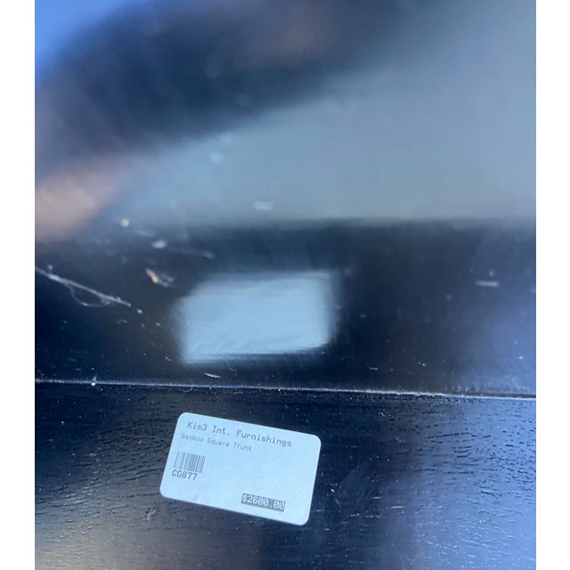 Mid 20th Century Kim3 International Furnishings Bamboo Box Side Tables For Sale - Image 14 of 14