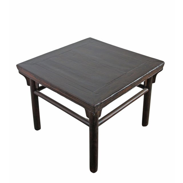 Wood 1900s Square Antique Chinese Coffee Table For Sale - Image 7 of 9