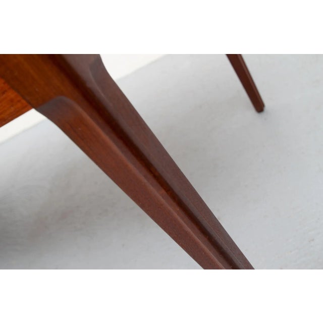 Brown Coffee Table in Teak, 1960s For Sale - Image 8 of 11