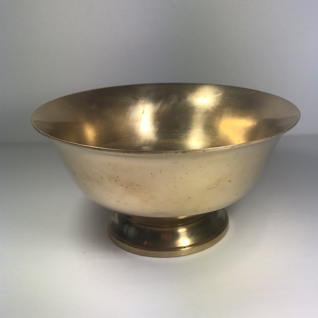 Footed Indian Brass Bowl Chairish