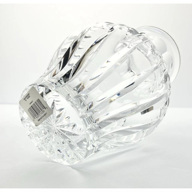 Waterford (Marquis) “Sheridan” Crystal Bulbous Flower Vase For Sale In Dallas - Image 6 of 9