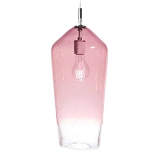 Comet Pendant Light from the Fizz Collection in Rose Quartz For Sale