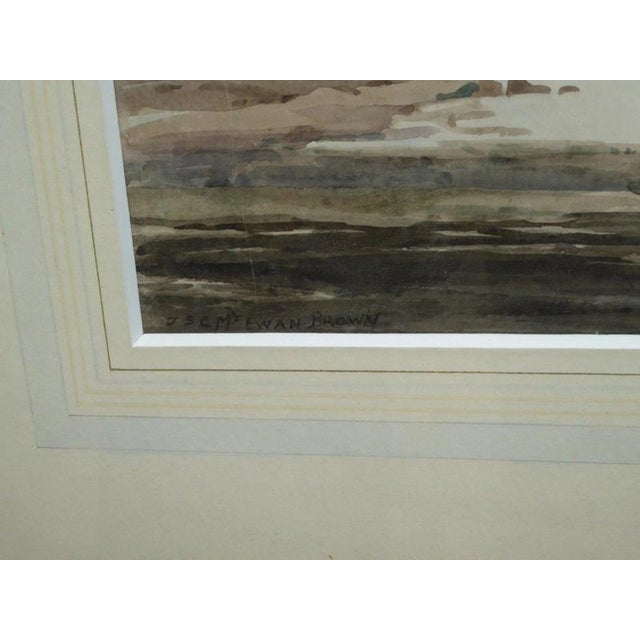J. S. C. McEwan Brown, Mud Flats, 1930s, Watercolour For Sale - Image 3 of 12