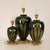 Carole Stupell Vintage French Table Lamps Green Faux Marble Porcelain Vase Lamps Ceramic - Set of 3 For Sale - Image 4 of 13