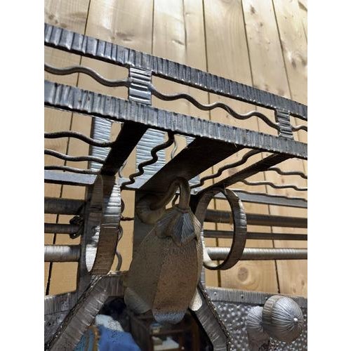 Art Deco Iron Coat Rack For Sale - Image 4 of 9