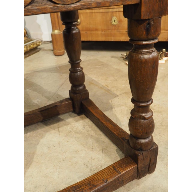 More information coming soon… Hand-carved in oak during the 1700s, this English side or occasional table would make a...