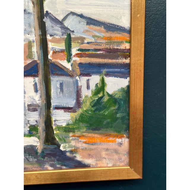 1970s L. Niklasson, Tree by the House, 1975, Oil on Panel, Framed For Sale - Image 5 of 18