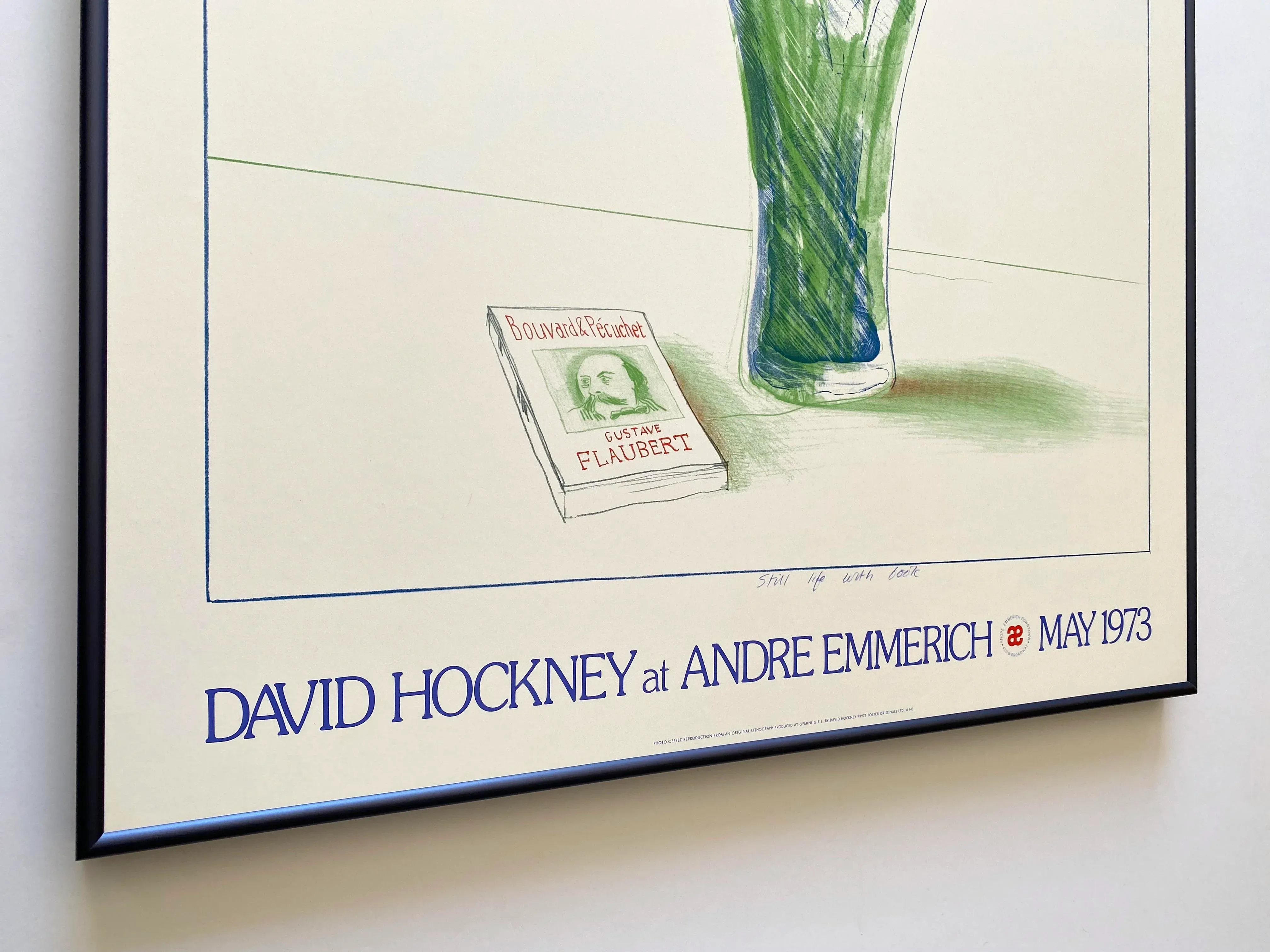 David Hockney Vintage 1973 Lithograph Print 