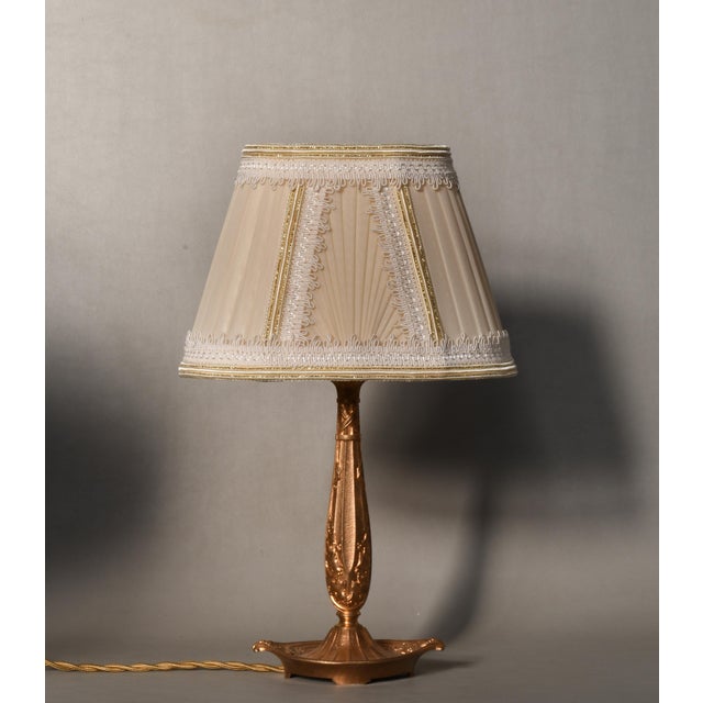 French Art Deco Table Lamp by Cherrier & Besnus 1920s France For Sale - Image 4 of 13